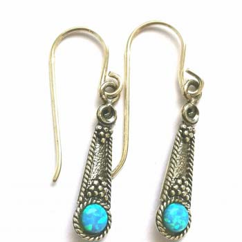 Серебряные серьги с опалом иск. MVE1035/3OP Серебряные серьги с опалом иск. MVE1035/3OP