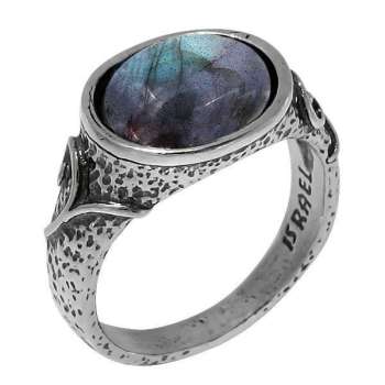 Серебряное кольцо с лабрадором 01R1257LB