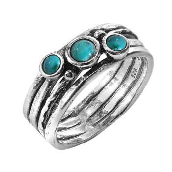 Серебряное кольцо с бирюзой 01R592TQ Серебряное кольцо с бирюзой 01R592TQ