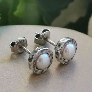 Серебряные серьги с жемчугом DE002PL Серебряные серьги с жемчугом DE002PL