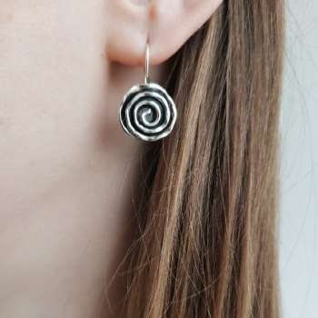 Серебряные серьги 01E1242