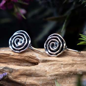 Серебряные серьги 01E1242