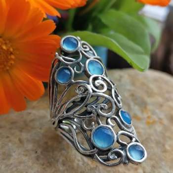 Серебряное кольцо с халцедоном 01R2785HL Серебряное кольцо с халцедоном 01R2785HL