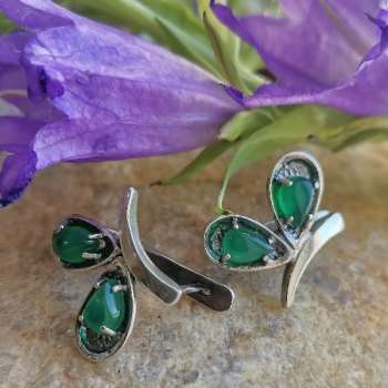 Серебряные серьги с халцедоном MVE1627HL Серебряные серьги с халцедоном MVE1627HL