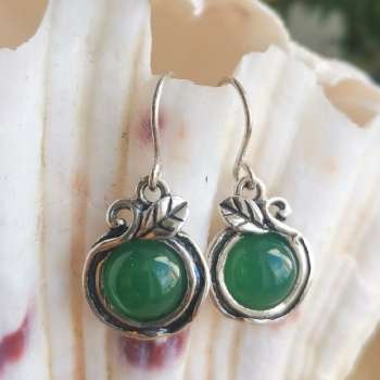 Серебряные серьги с халцедоном 01E1860HL/1 Серебряные серьги с халцедоном 01E1860HL/1