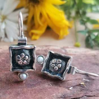 Серебряные серьги с жемчугом 01E1148PL Серебряные серьги с жемчугом 01E1148PL