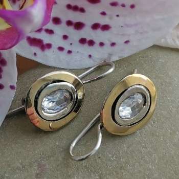 Серебряные серьги с куб.цирконом и золотом MVE1423GCZ Серебряные серьги с куб.цирконом и золотом MVE1423GCZ