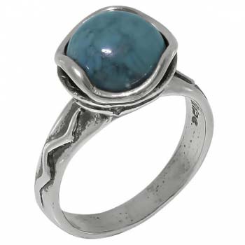 Серебряное кольцо с бирюзой 01R1704TQ