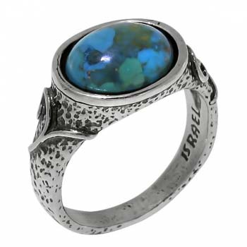 Серебряное кольцо с бирюзой 01R1257TQ Серебряное кольцо с бирюзой 01R1257TQ
