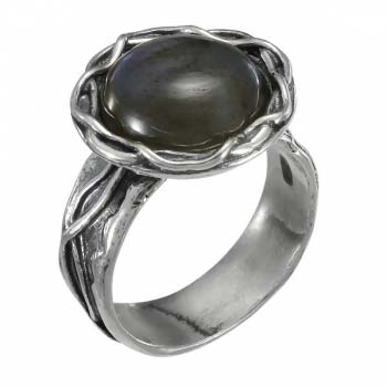 Серебряное кольцо с лабрадором 01R2771LB