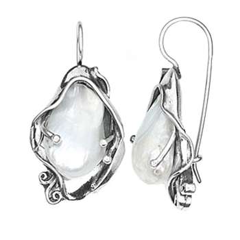 Серебряные серьги с жемчугом MVE328PL Серебряные серьги с жемчугом MVE328PL