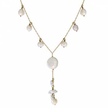 Колье с жемчугом и голдфилд ITN356PL Колье с жемчугом и голдфилд ITN356PL