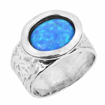Серебряное кольцо с опалом иск. 01R756OP Серебряное кольцо с опалом иск. 01R756OP