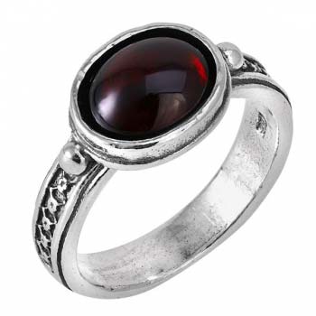 Серебряное кольцо с гранатом 01R540GR Серебряное кольцо с гранатом 01R540GR
