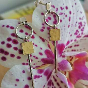 Серебряные серьги с золотом MVE1800G Серебряные серьги с золотом MVE1800G