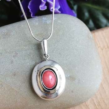 Серебряное колье с кораллом и золотом MVN1731GCR Серебряное колье с кораллом и золотом MVN1731GCR