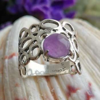 Серебряное кольцо с аметистом 01R1285AM Серебряное кольцо с аметистом 01R1285AM