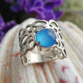 Серебряное кольцо с халцедоном 01R1285HL Серебряное кольцо с халцедоном 01R1285HL