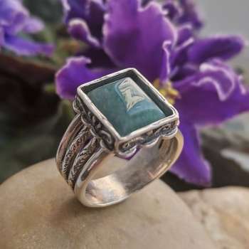 Серебряное кольцо с жадеитом 01R2148JD Серебряное кольцо с жадеитом 01R2148JD