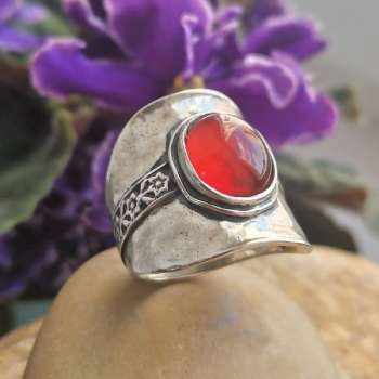 Серебряное кольцо с сердоликом 01R2730SR Серебряное кольцо с сердоликом 01R2730SR