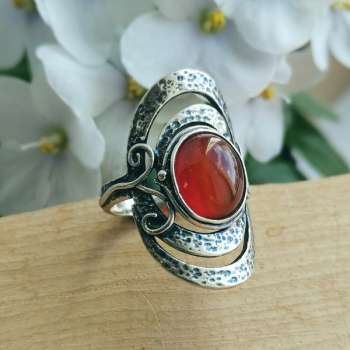 Серебряное кольцо с сердоликом 01R961SR Серебряное кольцо с сердоликом 01R961SR