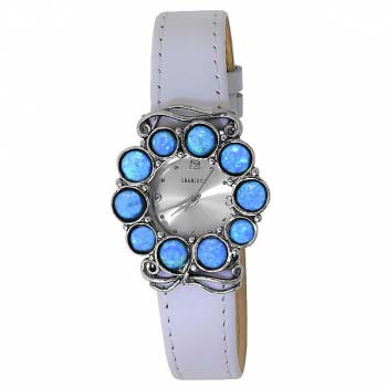 Серебряные часы с опалом иск. 01W691WOP Серебряные часы с опалом иск. 01W691WOP