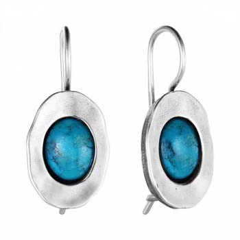 Серебряные серьги с бирюзой MVE922TQ Серебряные серьги с бирюзой MVE922TQ