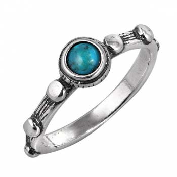 Серебряное кольцо с бирюзой 01R598/1TQ Серебряное кольцо с бирюзой 01R598/1TQ