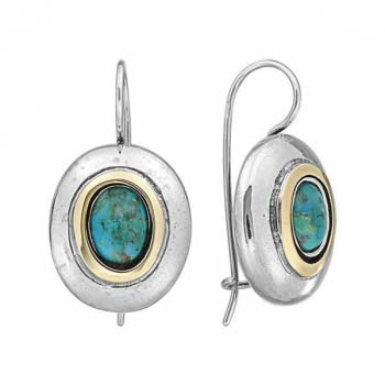 Серебряные серьги с бирюзой и золотом MVE1731GTQ Серебряные серьги с бирюзой и золотом MVE1731GTQ