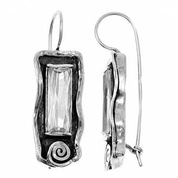 Серебряные серьги с куб.цирконом MVE387CZ Серебряные серьги с куб.цирконом MVE387CZ